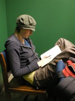 Michelle in library study room